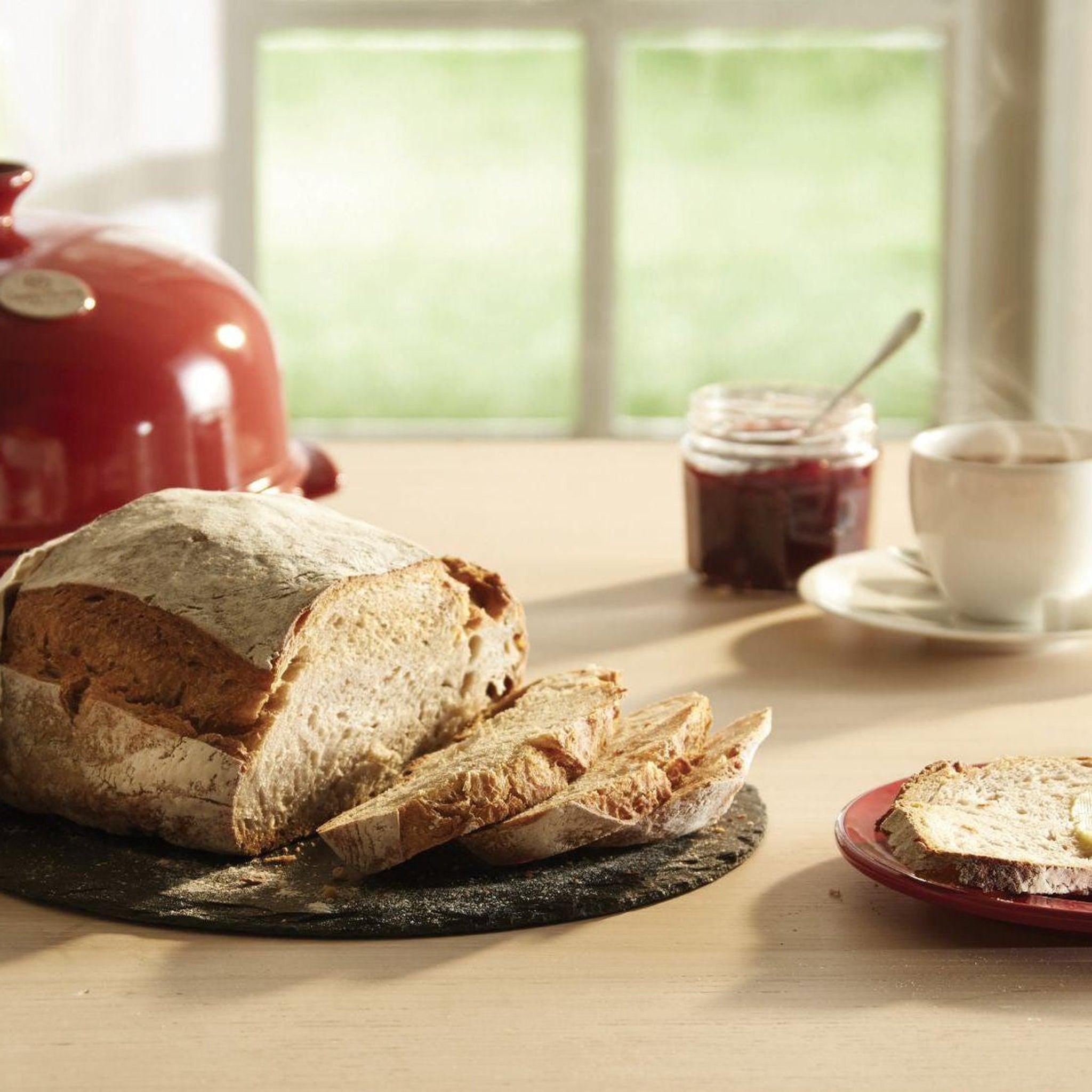 Emile Henry Bread Cloche Burgundy 34cm x 28.5cm - Simmer and Slice