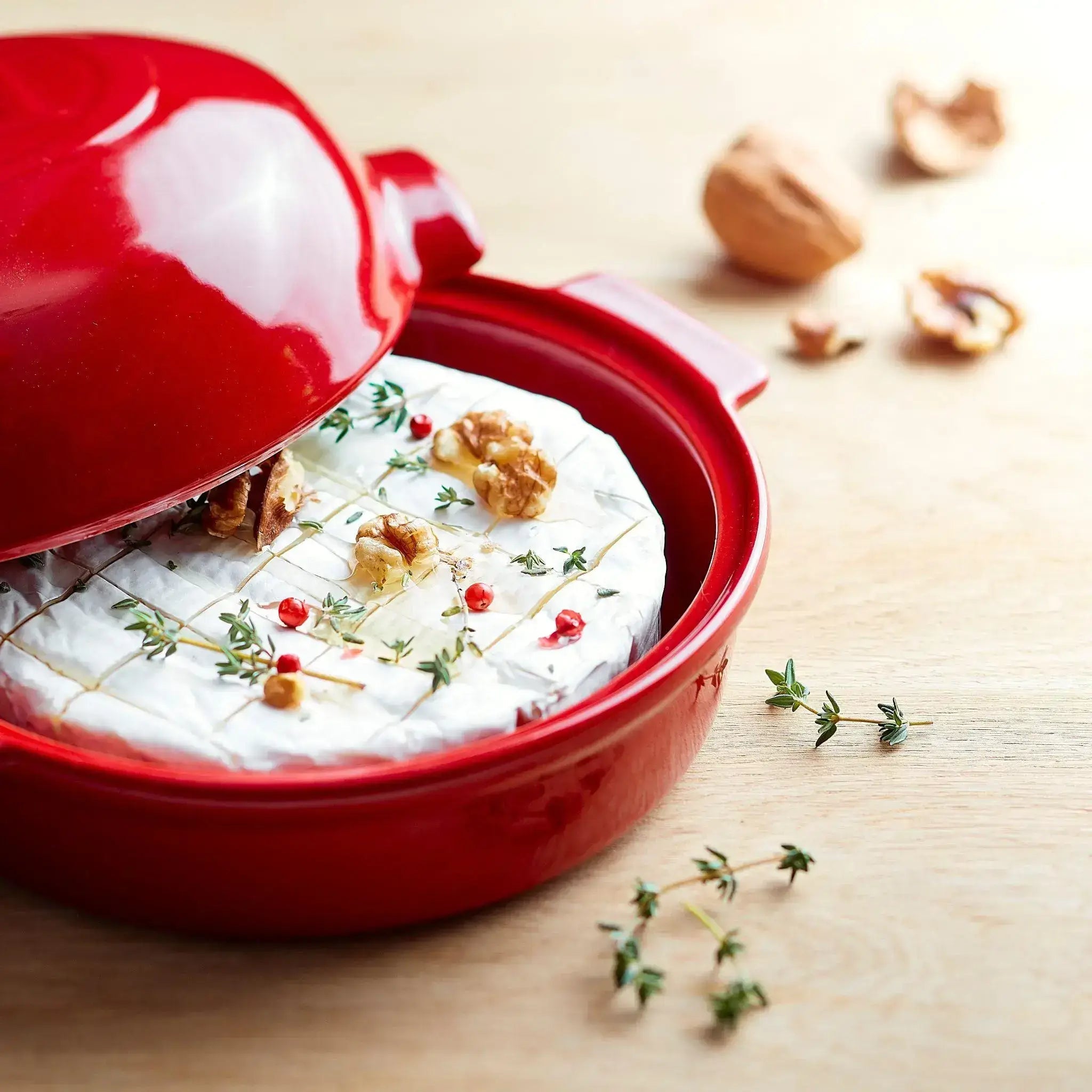 Emile Henry Cheese Baker Burgundy - Simmer and Slice