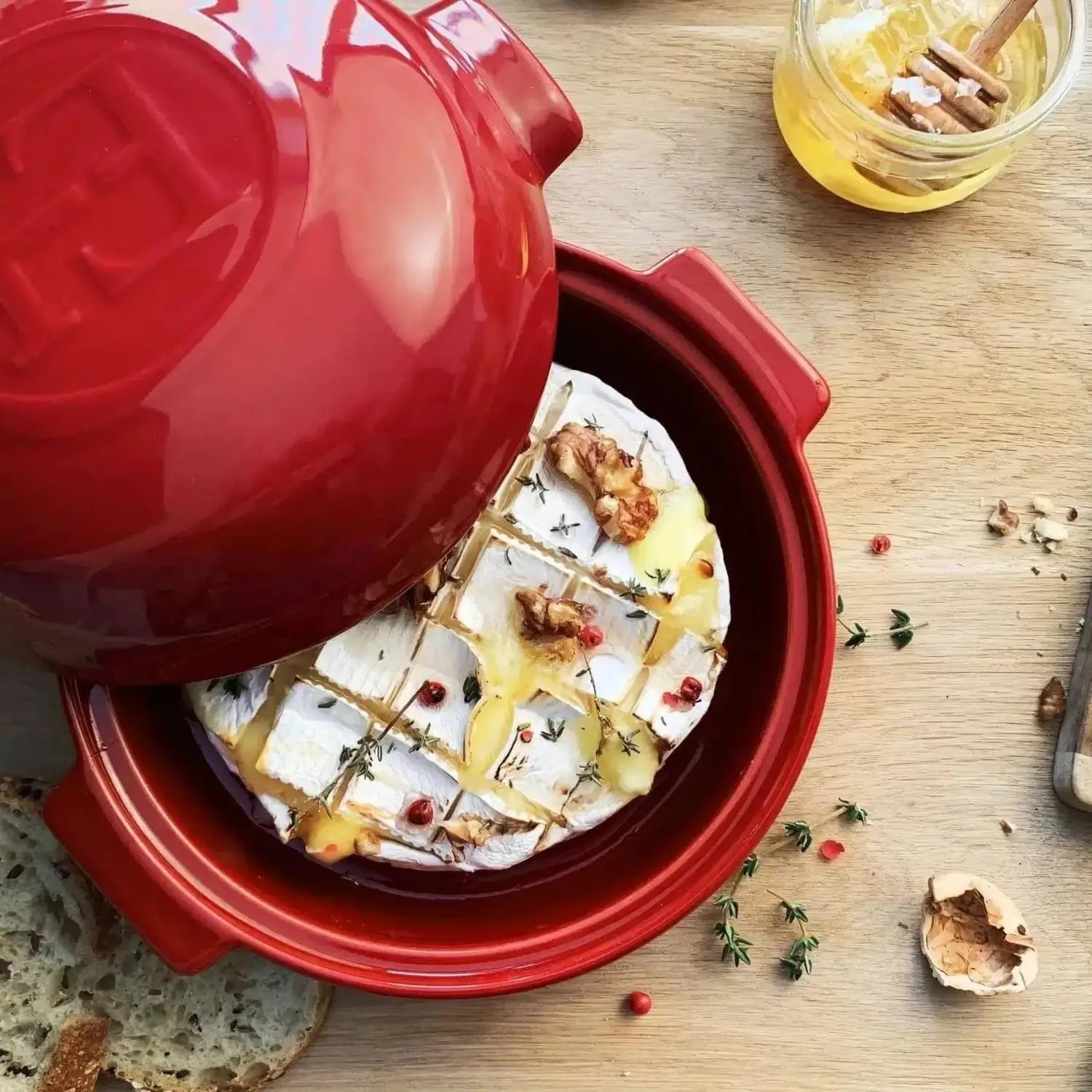 Emile Henry Cheese Baker Burgundy - Simmer and Slice