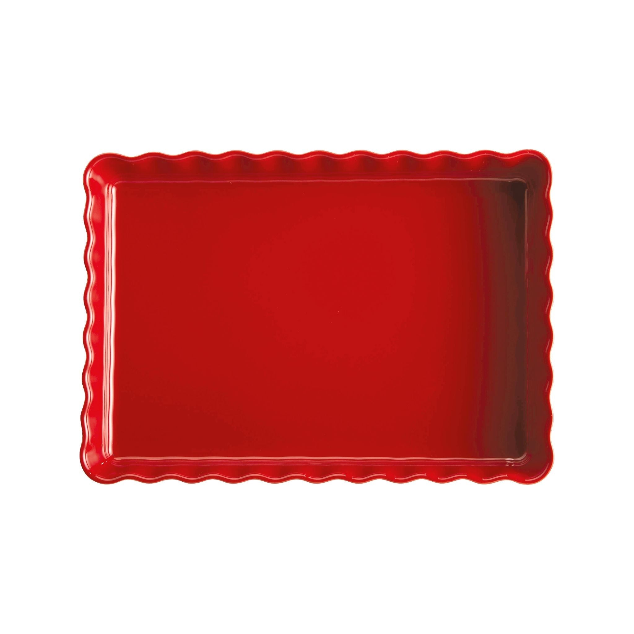 Emile Henry Deep Rectangular Tart Dish Burgundy - Simmer and Slice