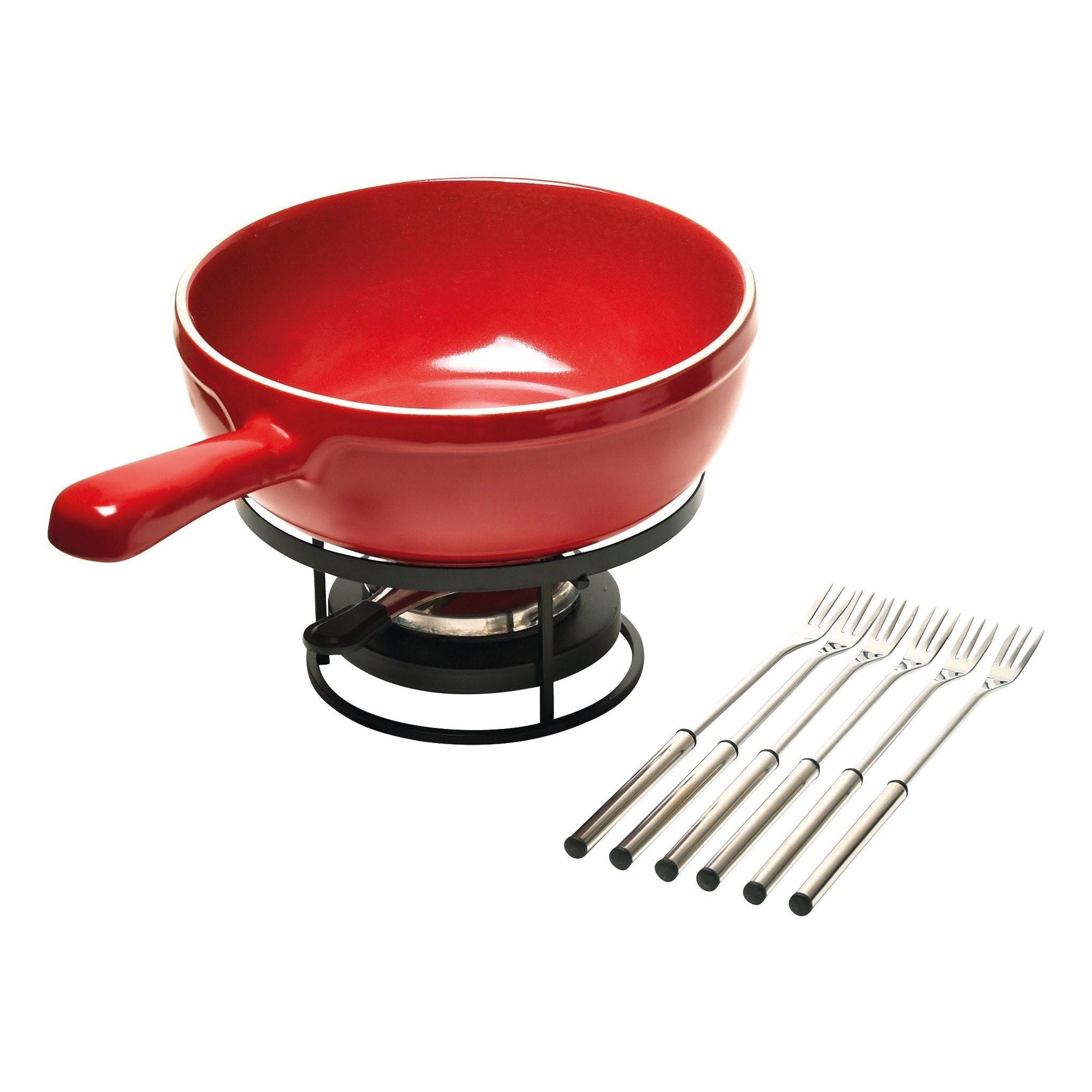 Emile Henry Fondue Set Burgundy 35.5cm dia. - Simmer and Slice