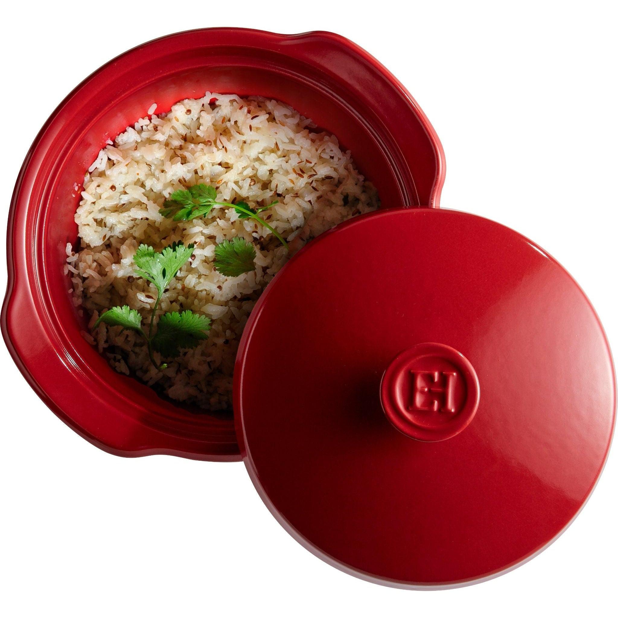 Emile Henry Round Stewpot Burgundy 26cm dia. 4l - Simmer and Slice