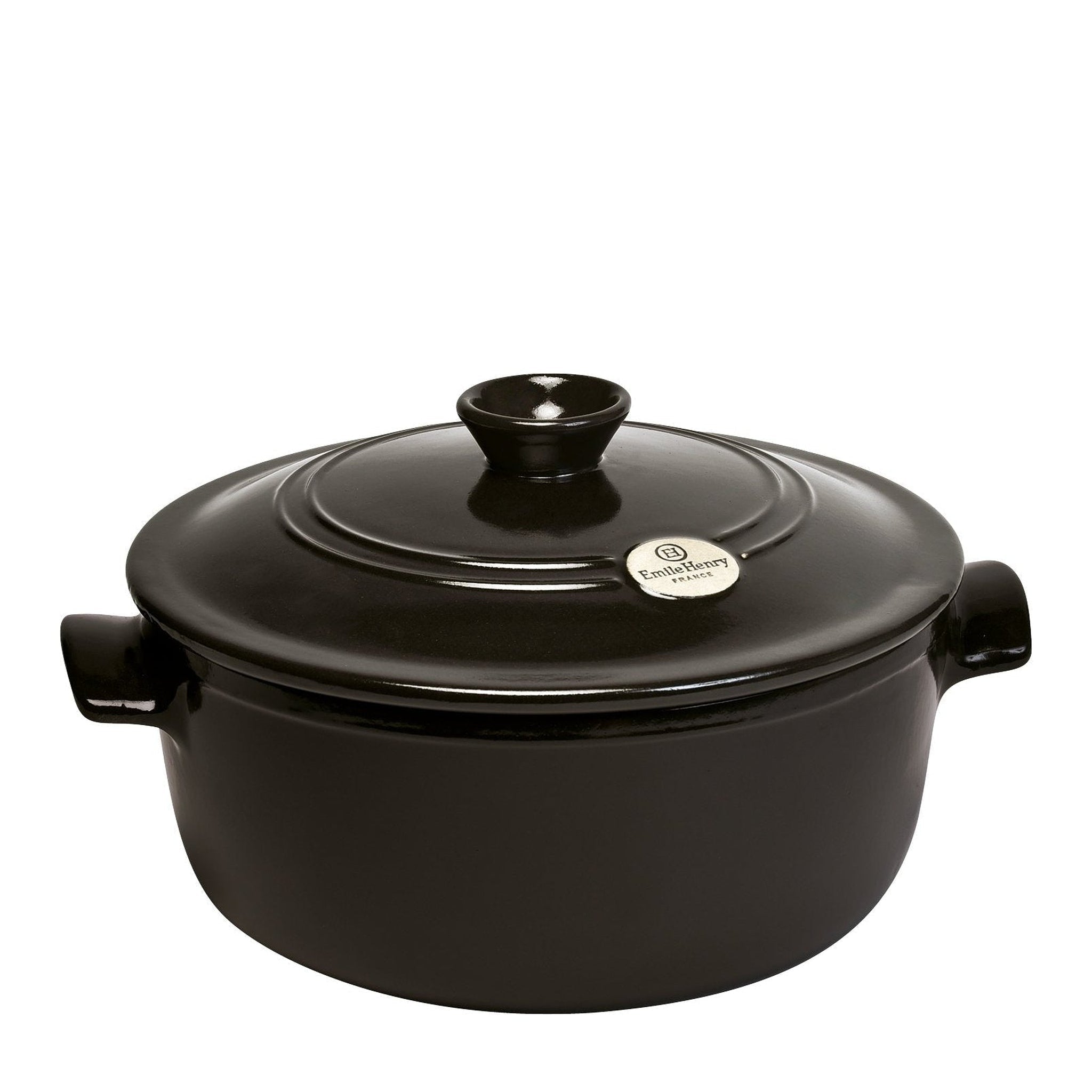 Emile Henry Round Stewpot Charcoal 28.5cm - Simmer and Slice