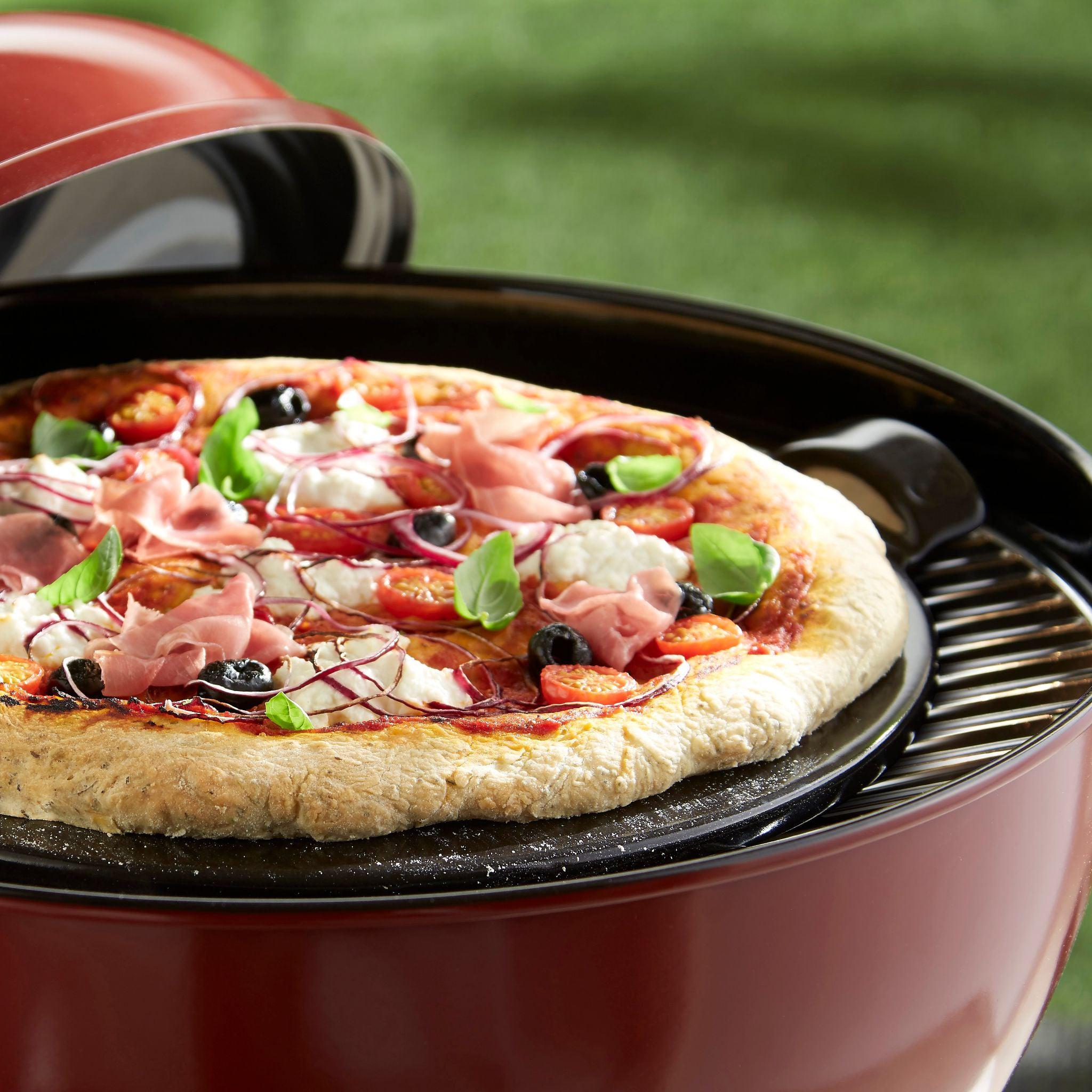 Emile Henry Smooth Pizza Stone Charcoal 37cm - Simmer and Slice