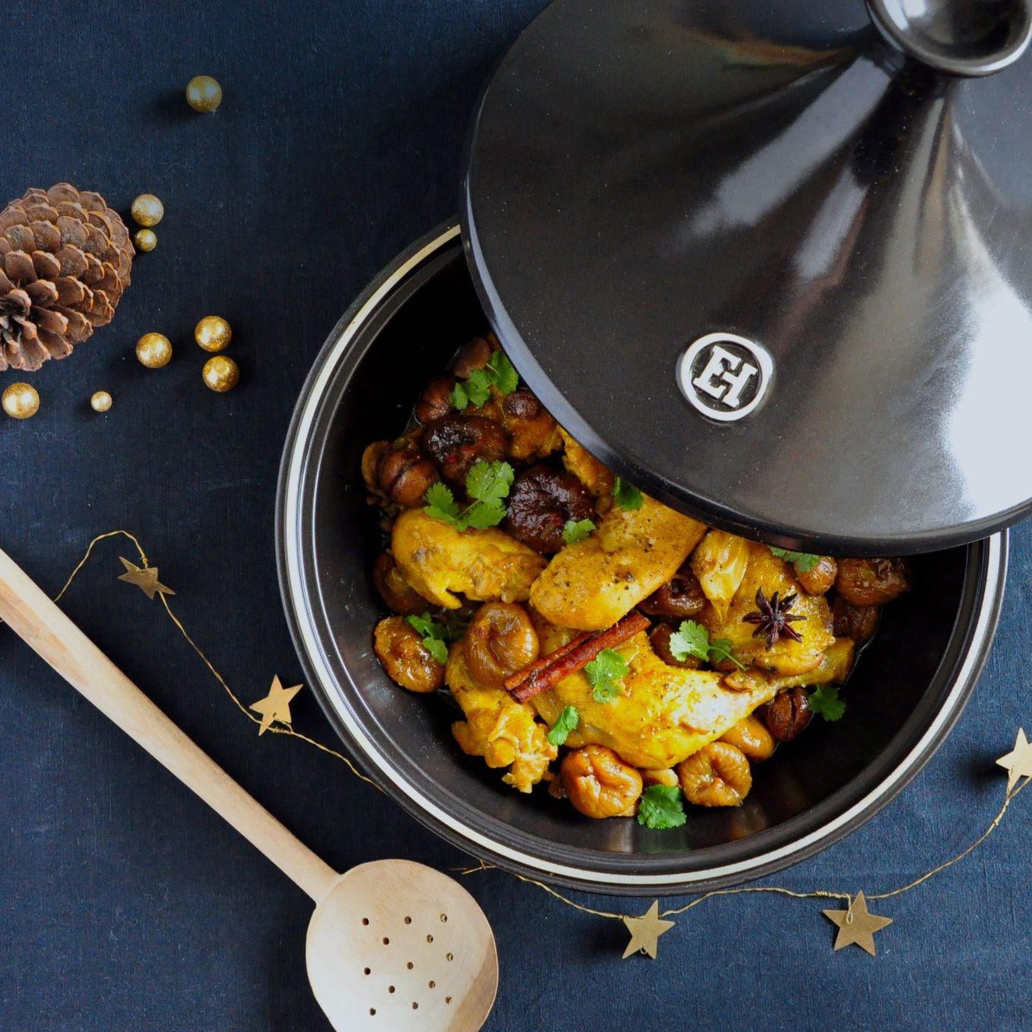 Emile Henry Tagine Charcoal 27cm - Simmer and Slice