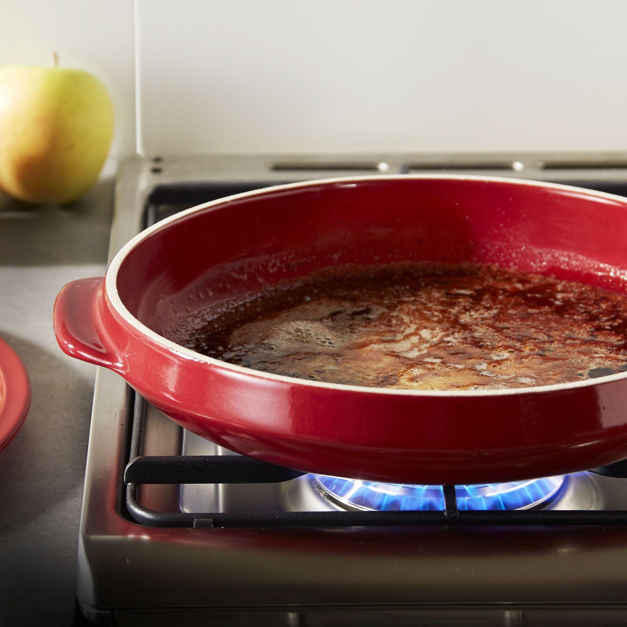 Emile Henry Tarte Tatin Set Burgundy 28cm dia. - Simmer and Slice