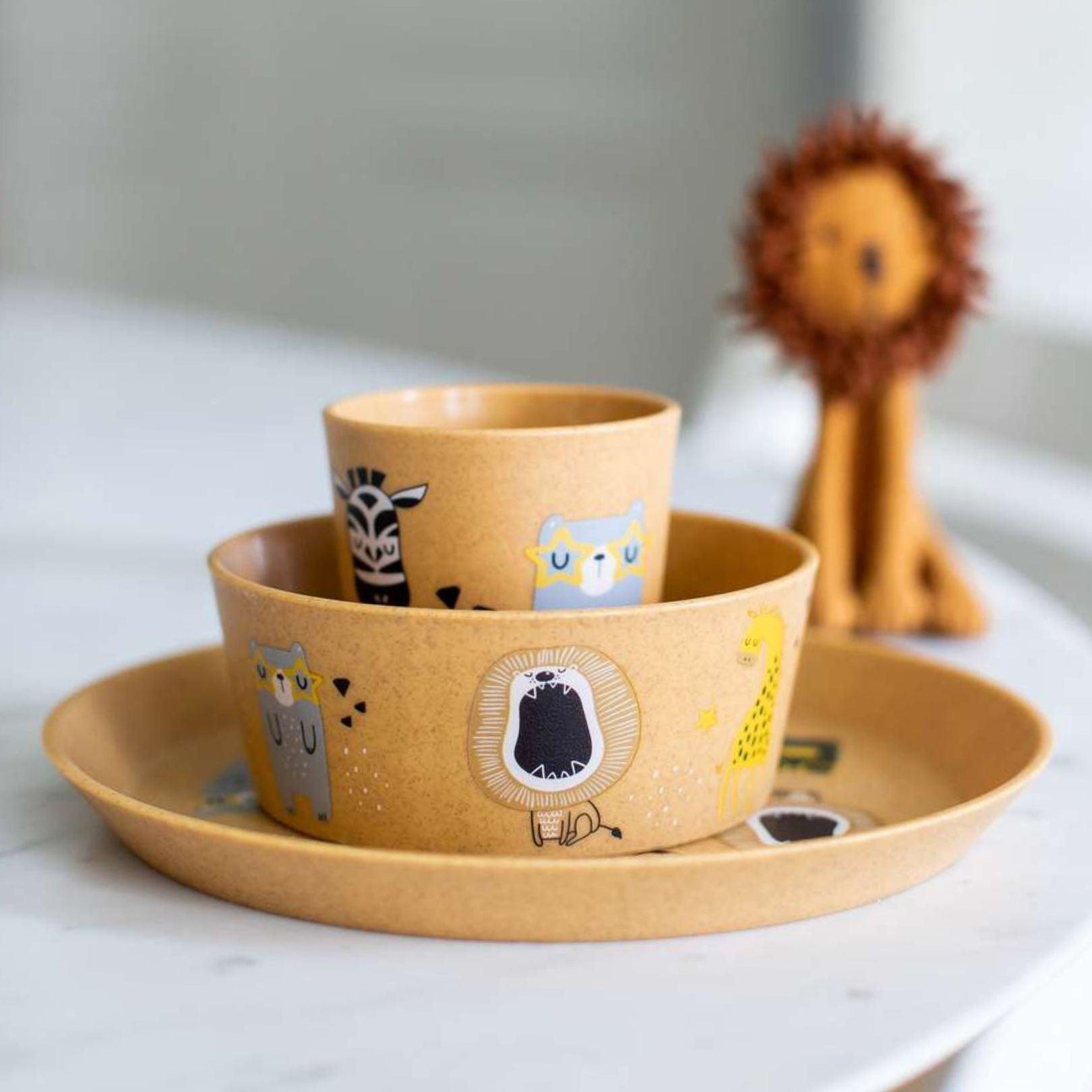 Koziol Kids Connect Zoo Tableware Set - Simmer and Slice