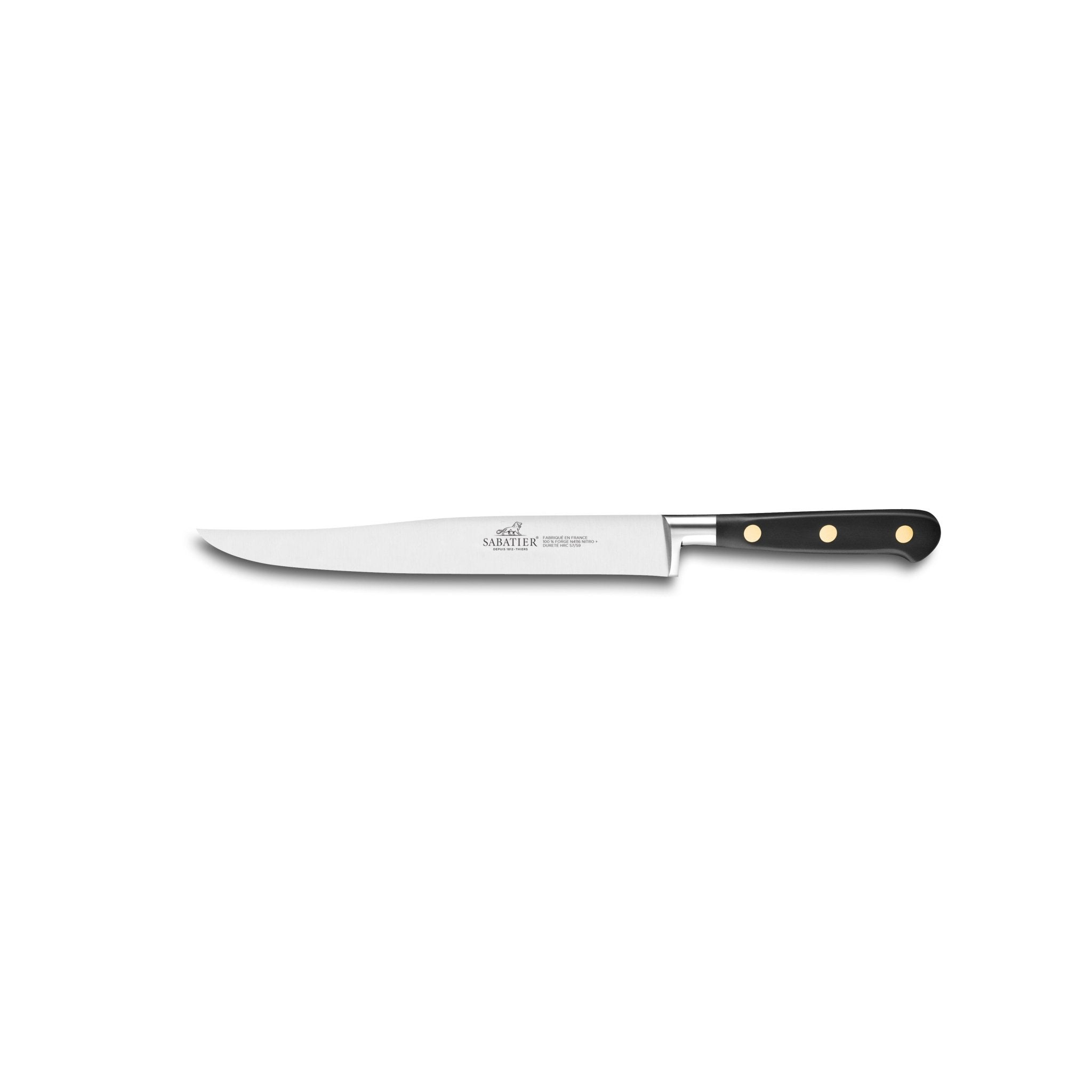 Lion Sabatier Yatagan Carving Knife 20cm - Ideal Brass - Simmer and Slice