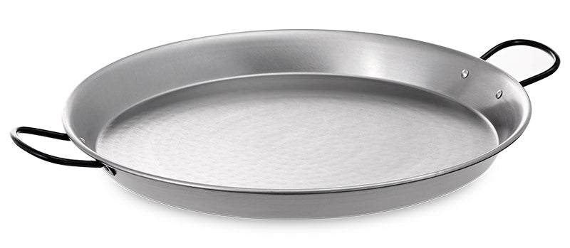 Vaello Polished Steel Valencian Paella Pan - 38cm