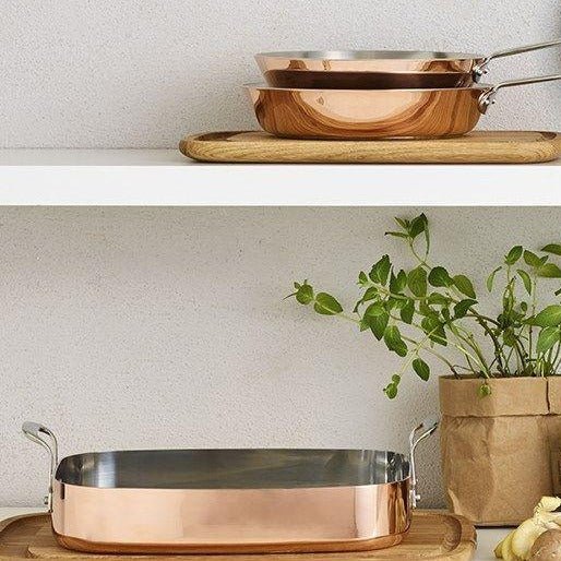 SCANPAN Maitre D Copper Roasting Pan 35cm x 24cm - Simmer and Slice
