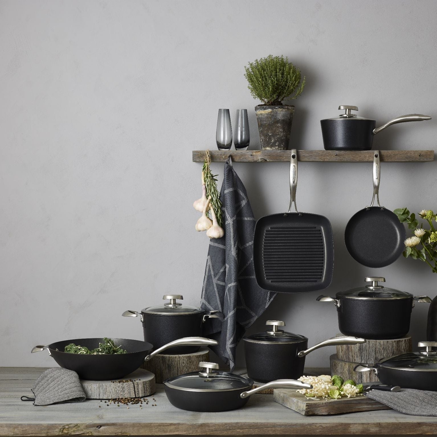 SCANPAN ProIQ Dutch Oven With Lid 20cm 3.2L - Simmer and Slice