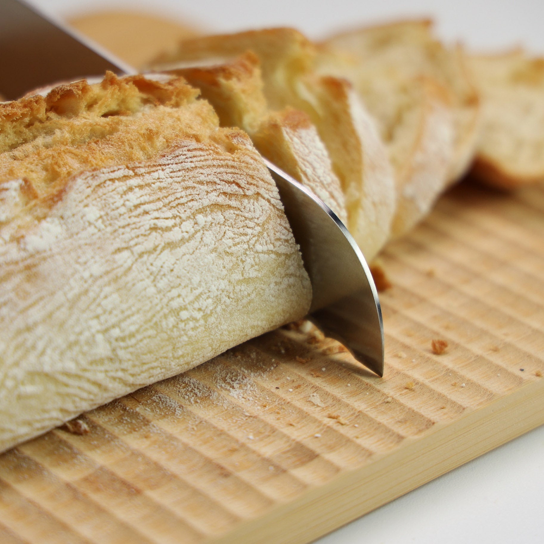 Trebonn Cutting Board Small - Wave Chop & Slide - Simmer and Slice