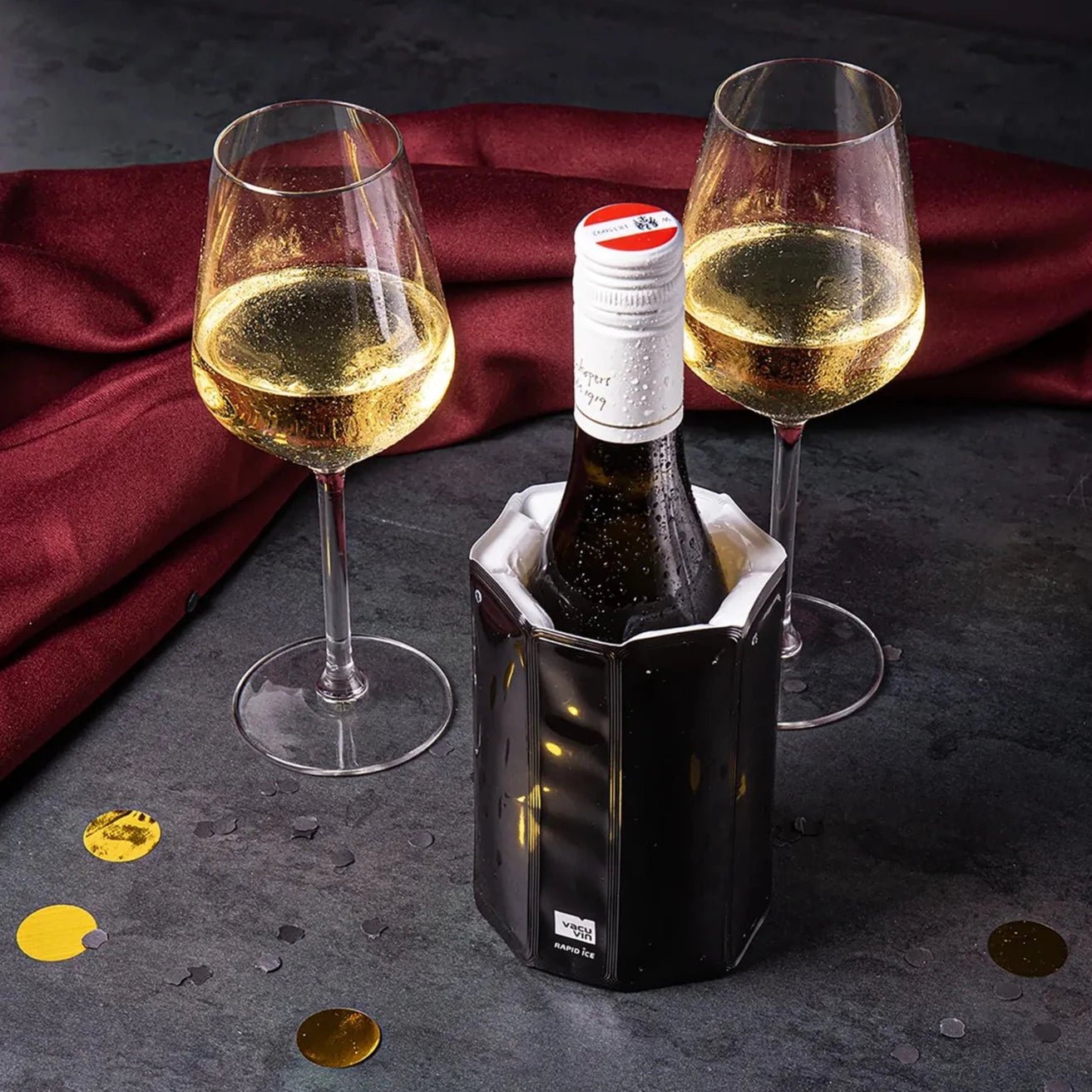 Vacu Vin Active Mini Cooler - Black - Simmer and Slice