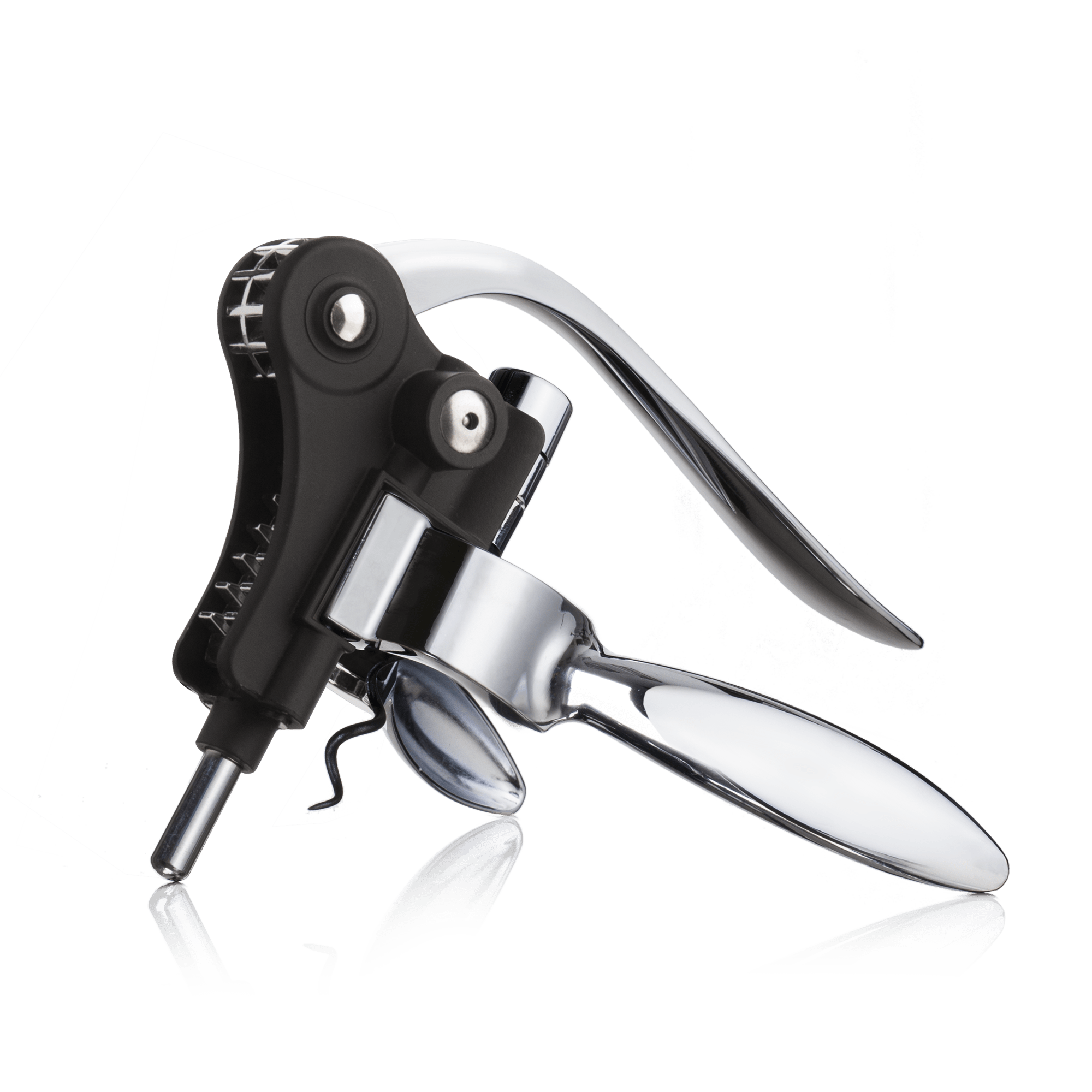 Vacu Vin Lever Corkscrew Horizontal - Black - Simmer and Slice