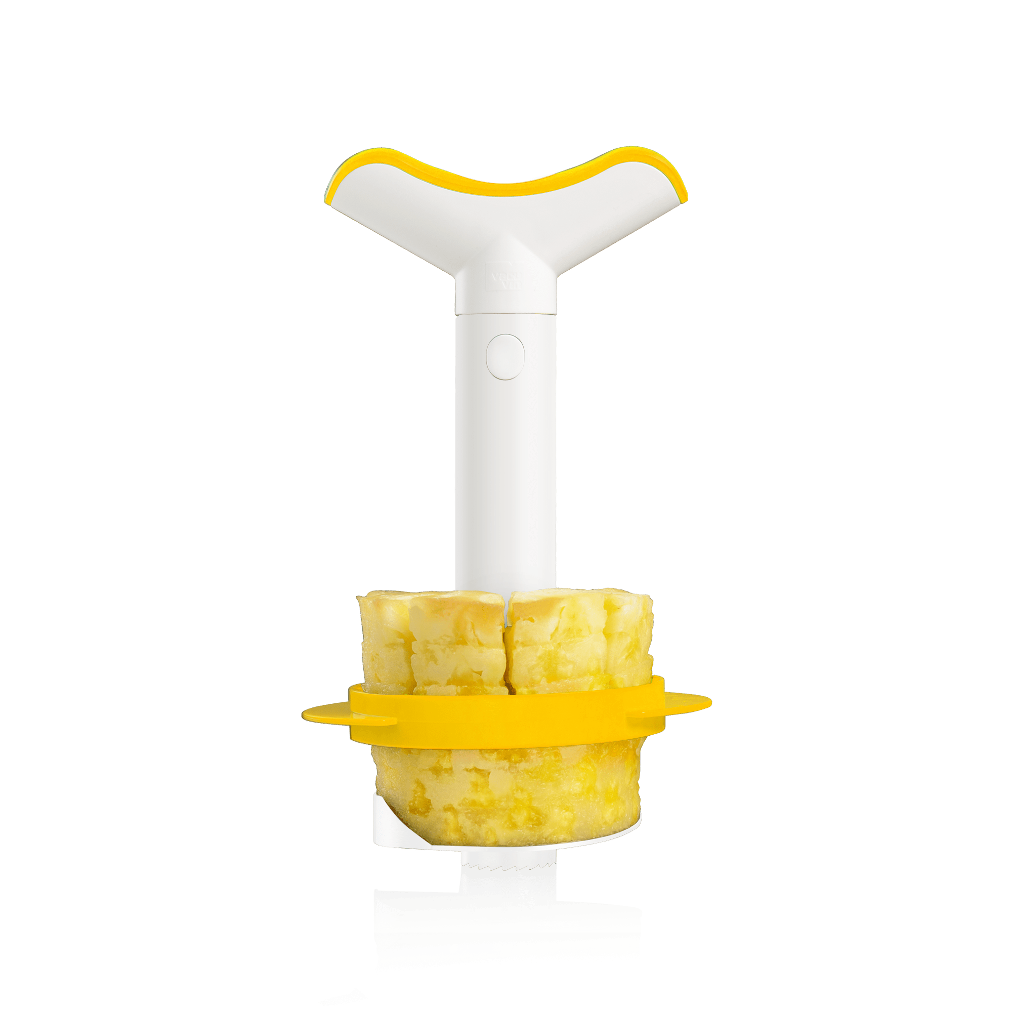 Vacu Vin Pineapple Slicer & Wedger - White/Yellow - Simmer and Slice