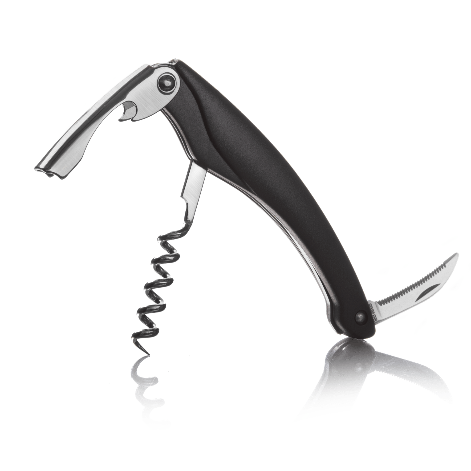 Vacu Vin Waiter's Corkscrew - Black - Simmer and Slice