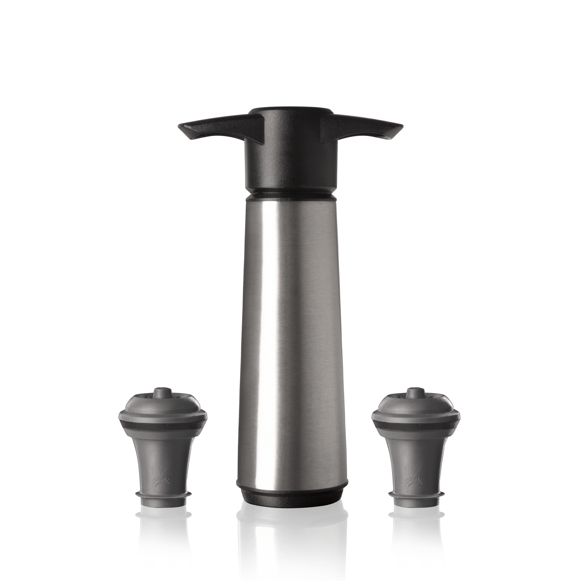 Vacu Vin Wine Saver Stainless Steel (1 Pump, 2 Stoppers) - Simmer and Slice