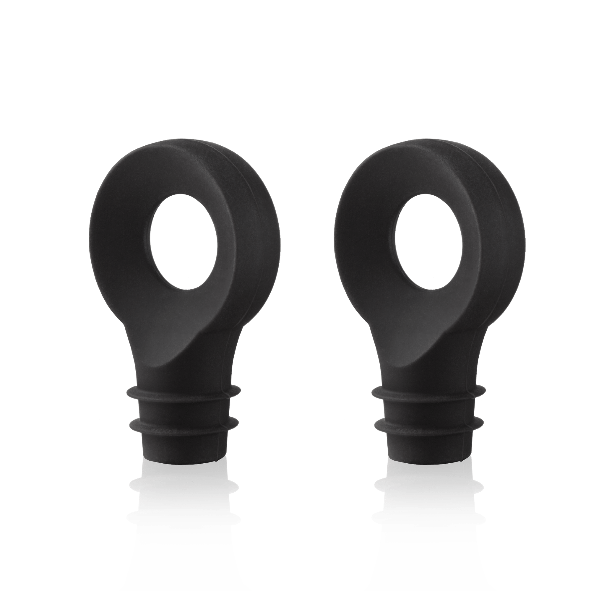 Vacu Vin Wine Stopper Black - Set of 2 - Simmer and Slice