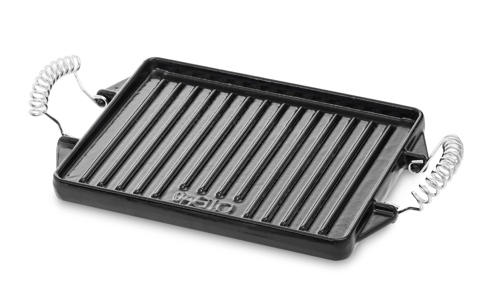Vaello Enameled Rectangular Cast Iron Griddle - 27 x 21cm - Simmer and Slice