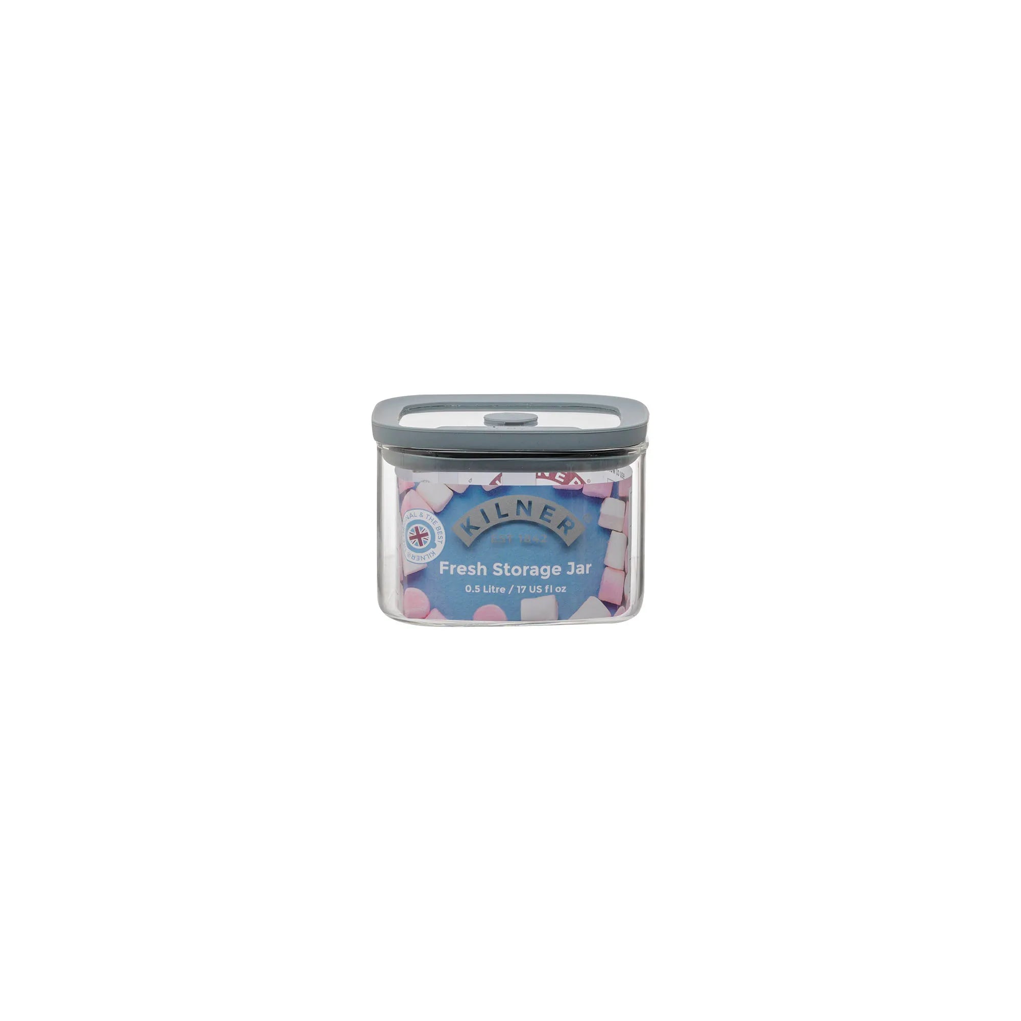 Kilner Fresh Storage Square Jar 0.5 Litre