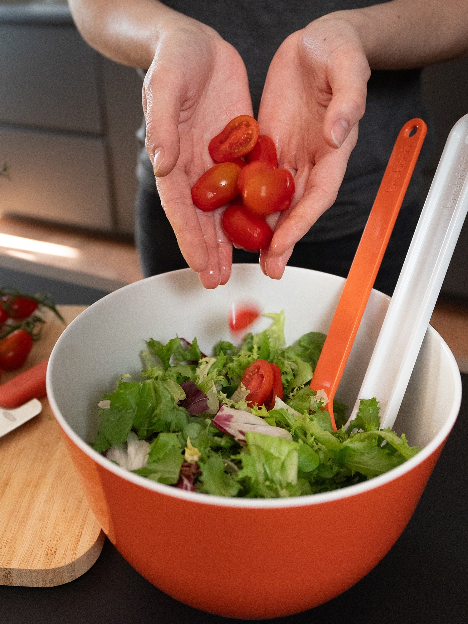 Trebonn Pile 22cm Stackable Bowl - Orange