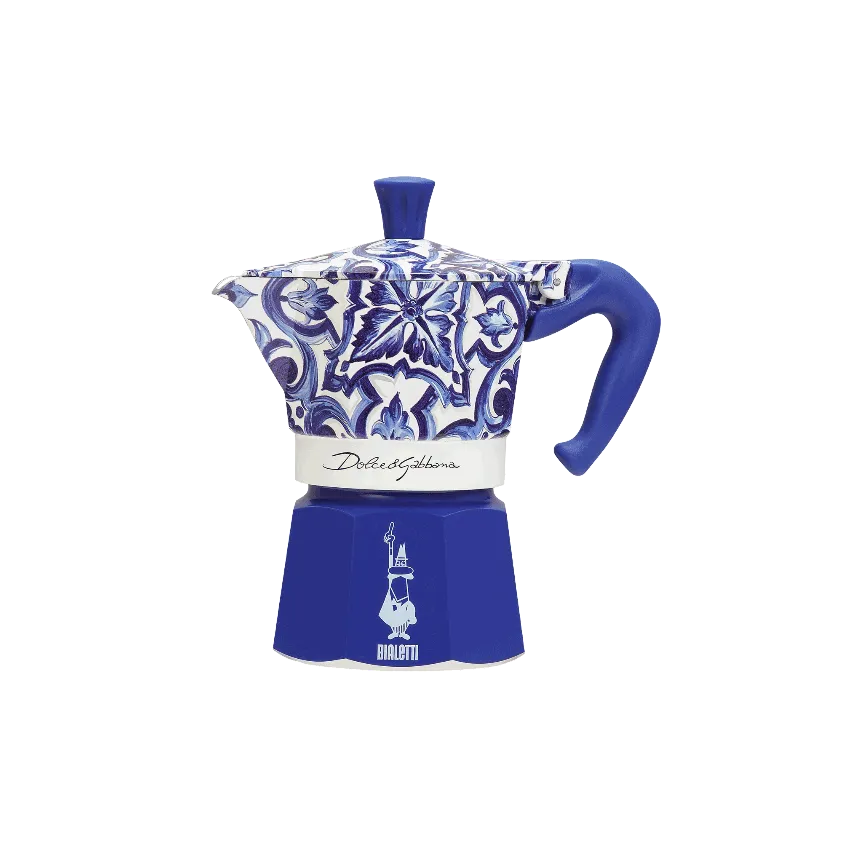 Bialetti X Dolce&Gabbana Blu Mediterraneo Moka Express (6 Cup)