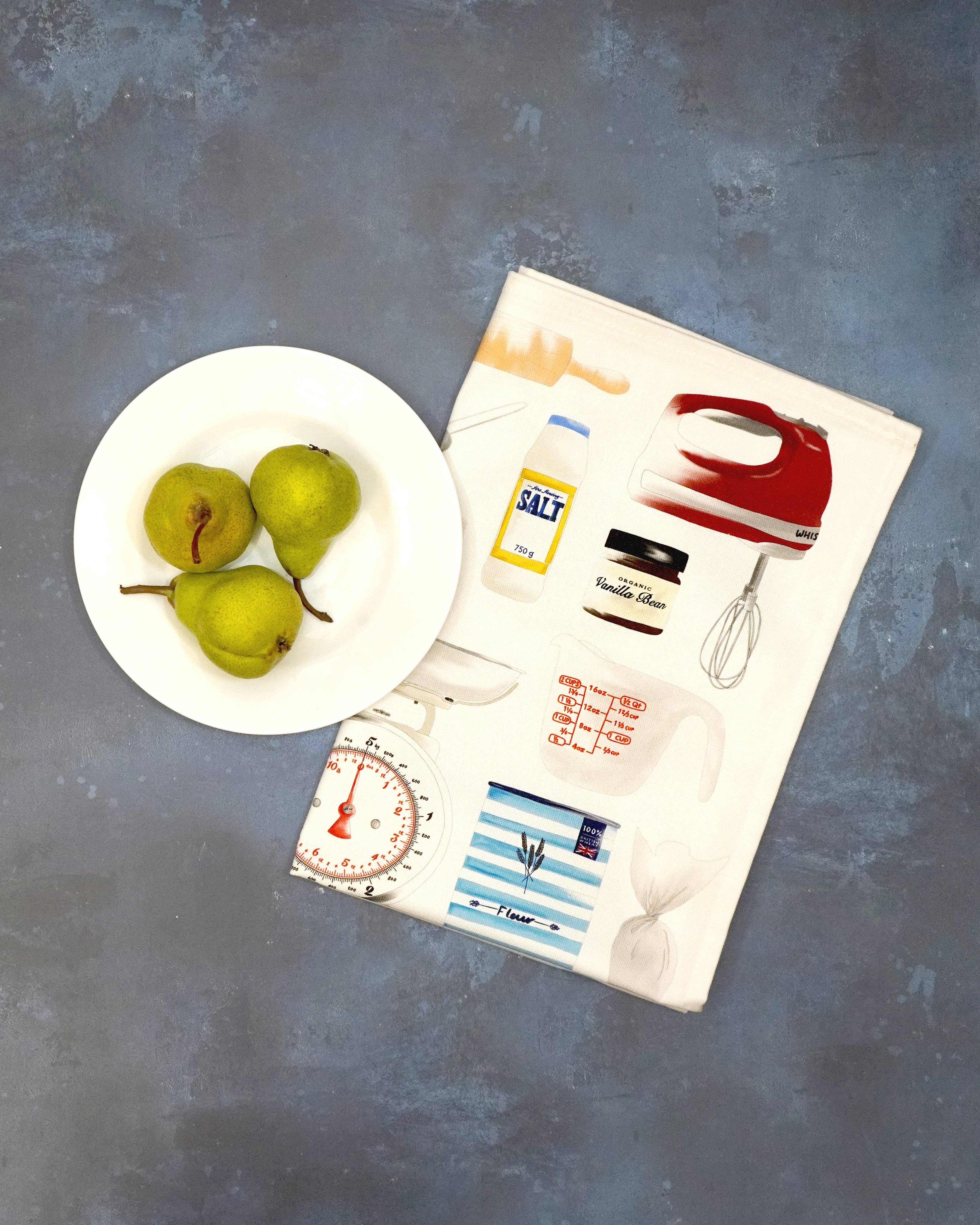 Time to Bake Tea Towel - British Made - Baking - Cotton