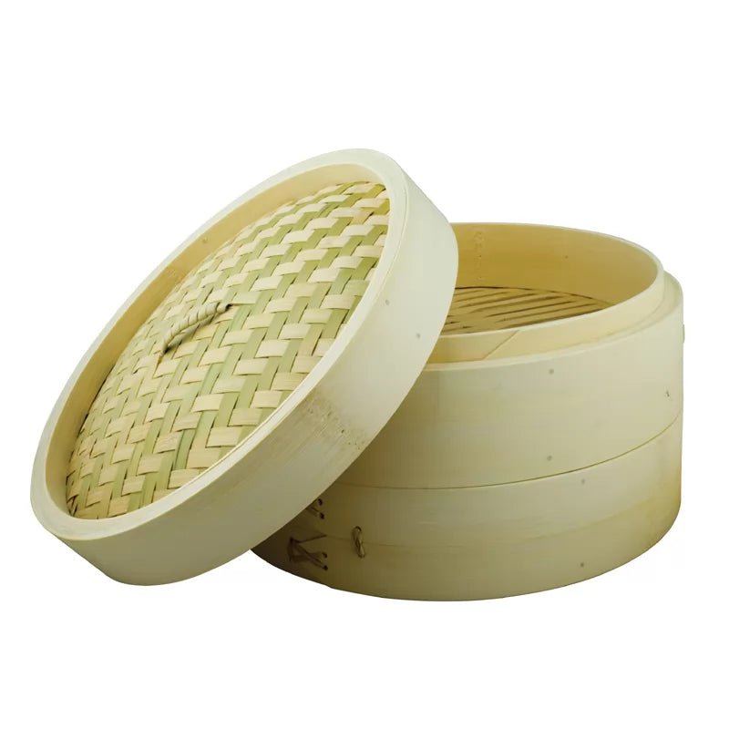 2 - Tier Bamboo Steamer 10"/25cm - Simmer and Slice