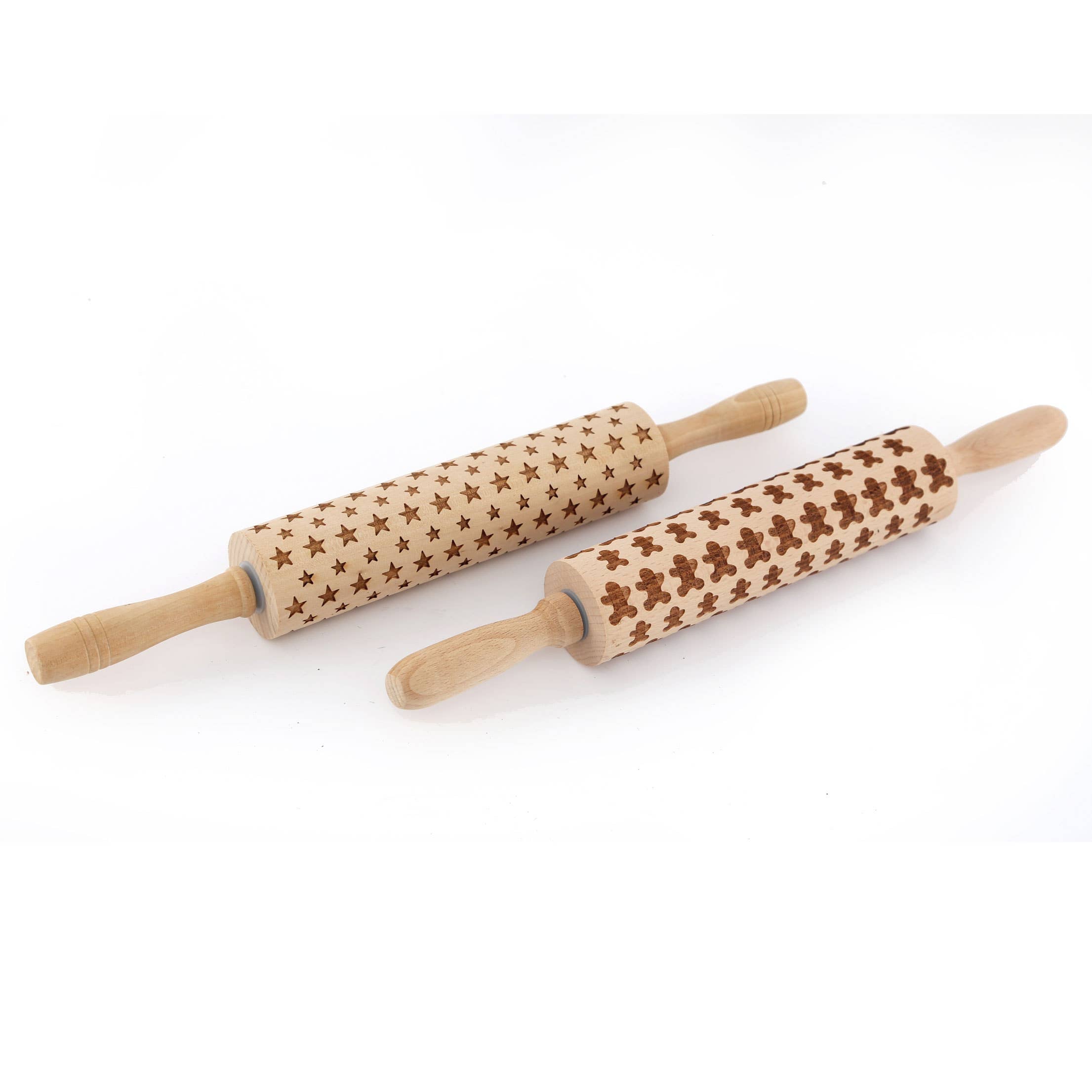 39cm Wooden Christmas Rolling Pin