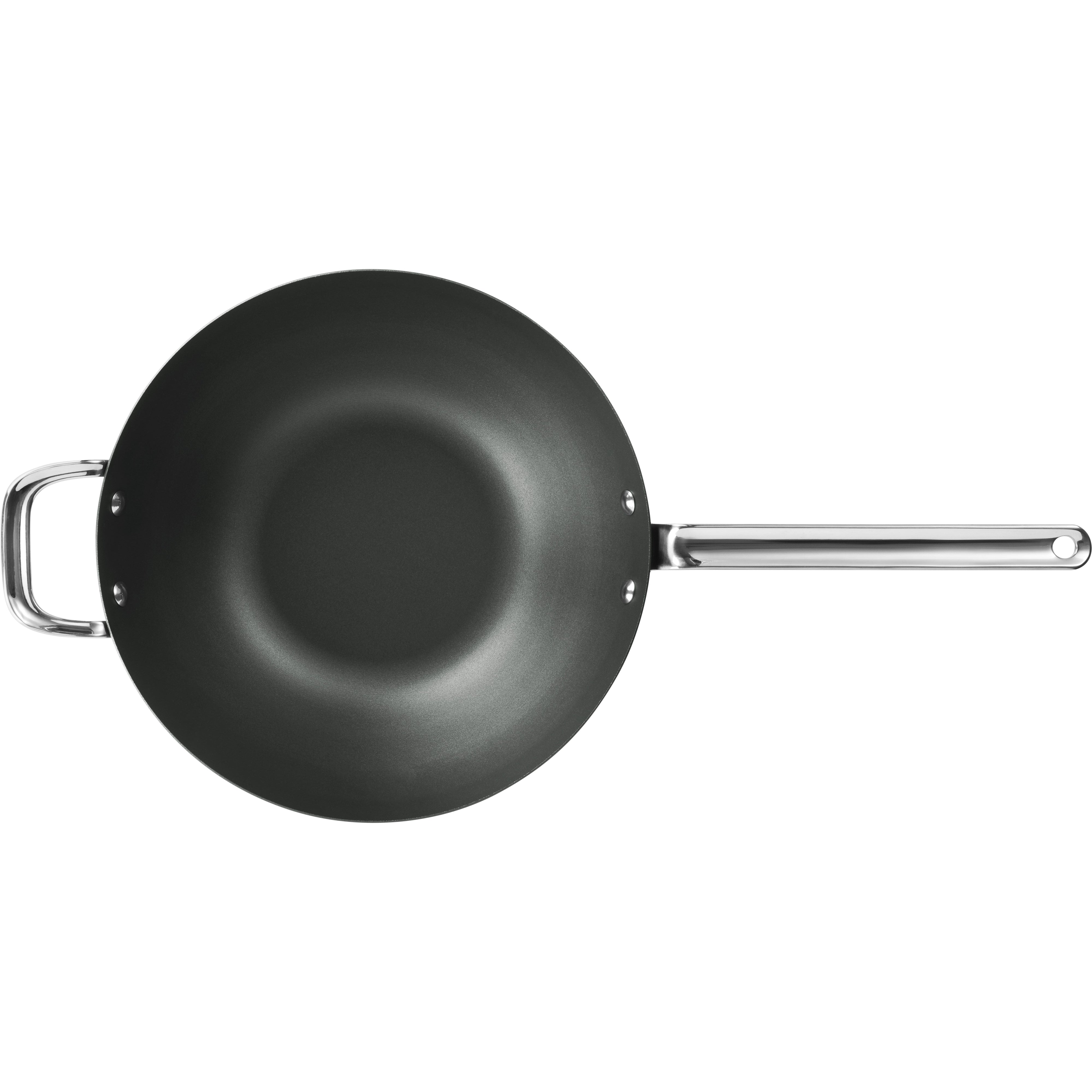 SCANPAN Black Iron 30cm Wok in Sleeve