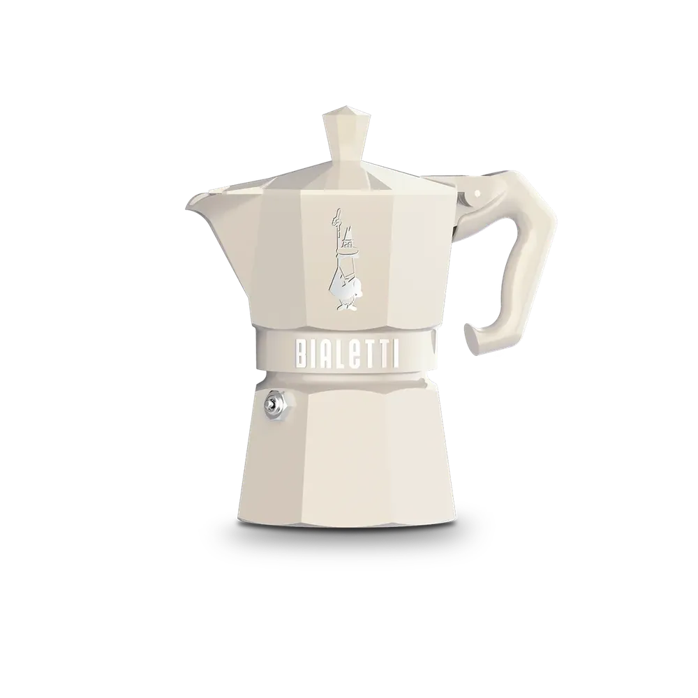 Bialetti Moka Express Exclusive (6 Cup) - Cream