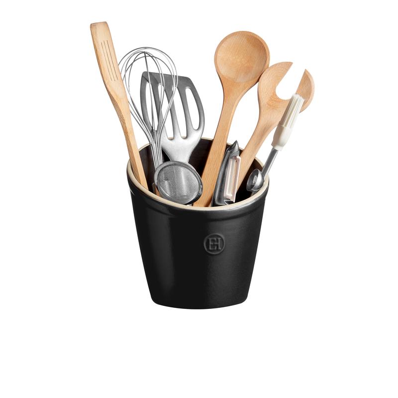 Emile Henry Utensil Pot - Black Truffle