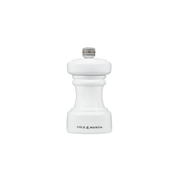 Cole & Mason Hoxton 104mm/4inch White Gloss Pepper