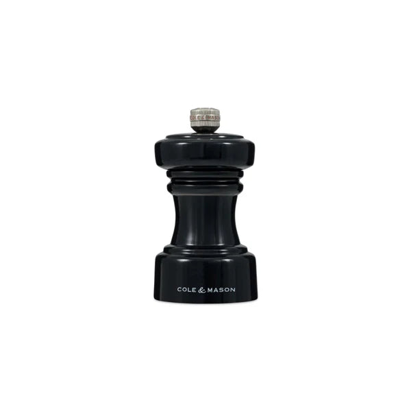 Cole & Mason Hoxton 104mm/4inch Black Gloss Salt