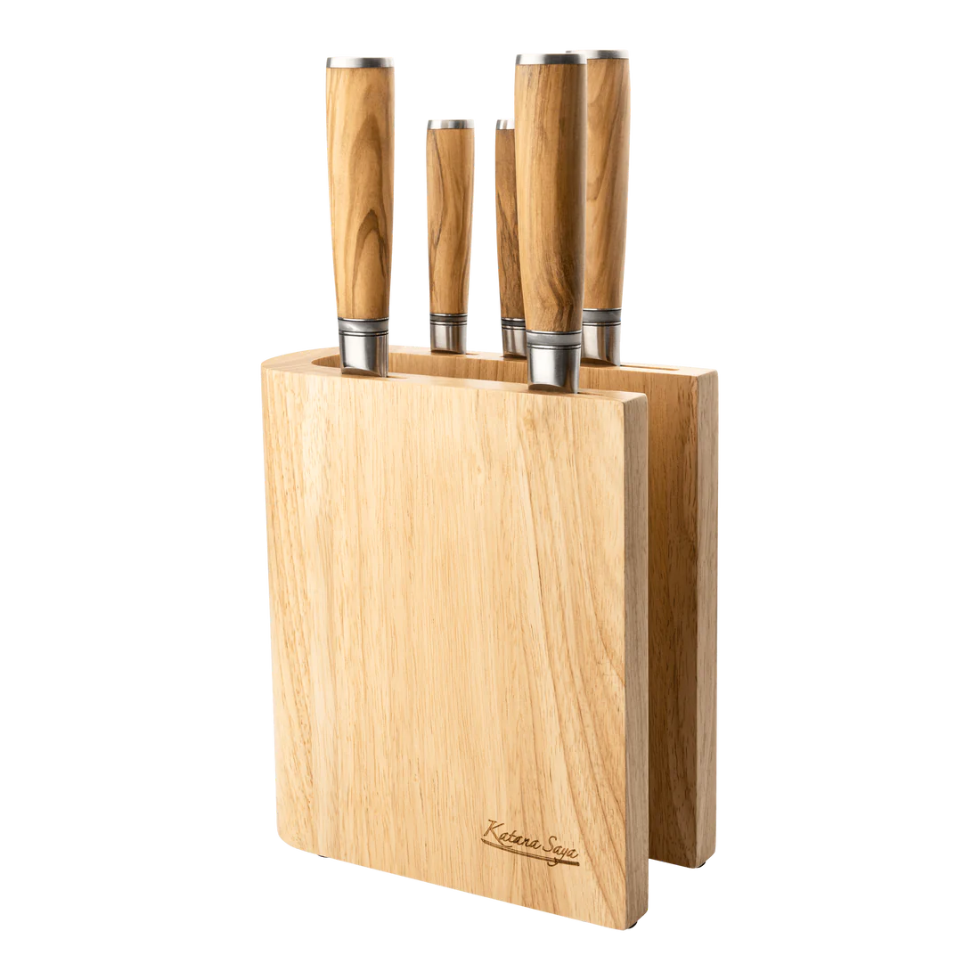 Katana Saya 6pc Knife Block Set