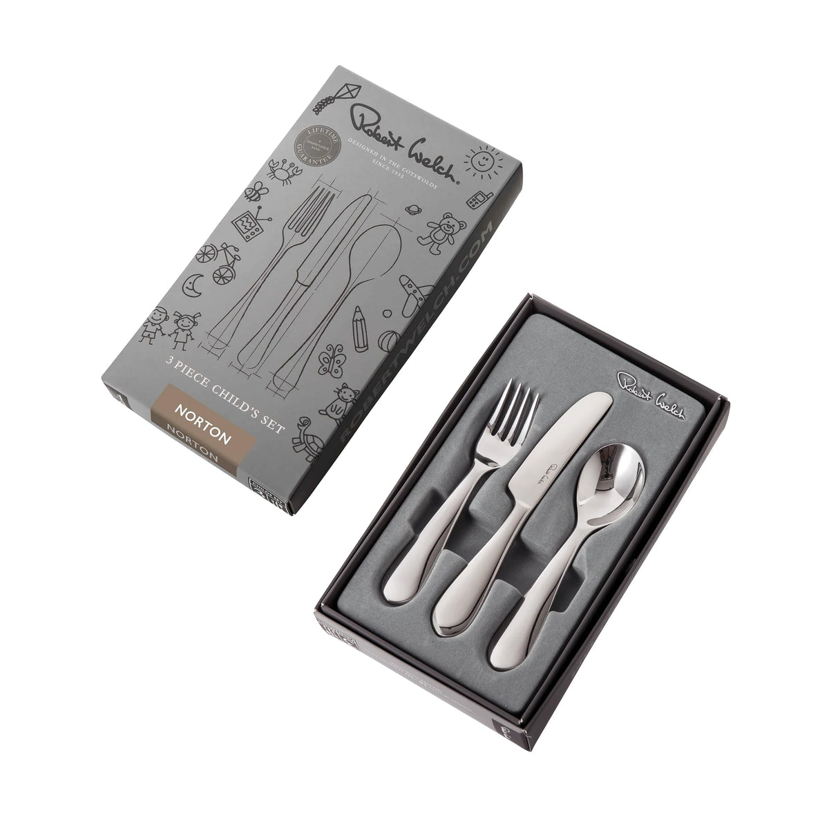 Robert Welch Norton Bright Children’s Cutlery Set 3 Piece