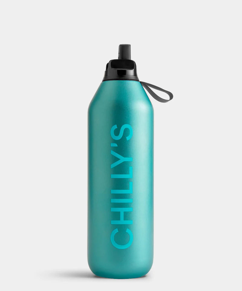 Series 2 1000ml Flip Bottle Matte Metalic Atlantis