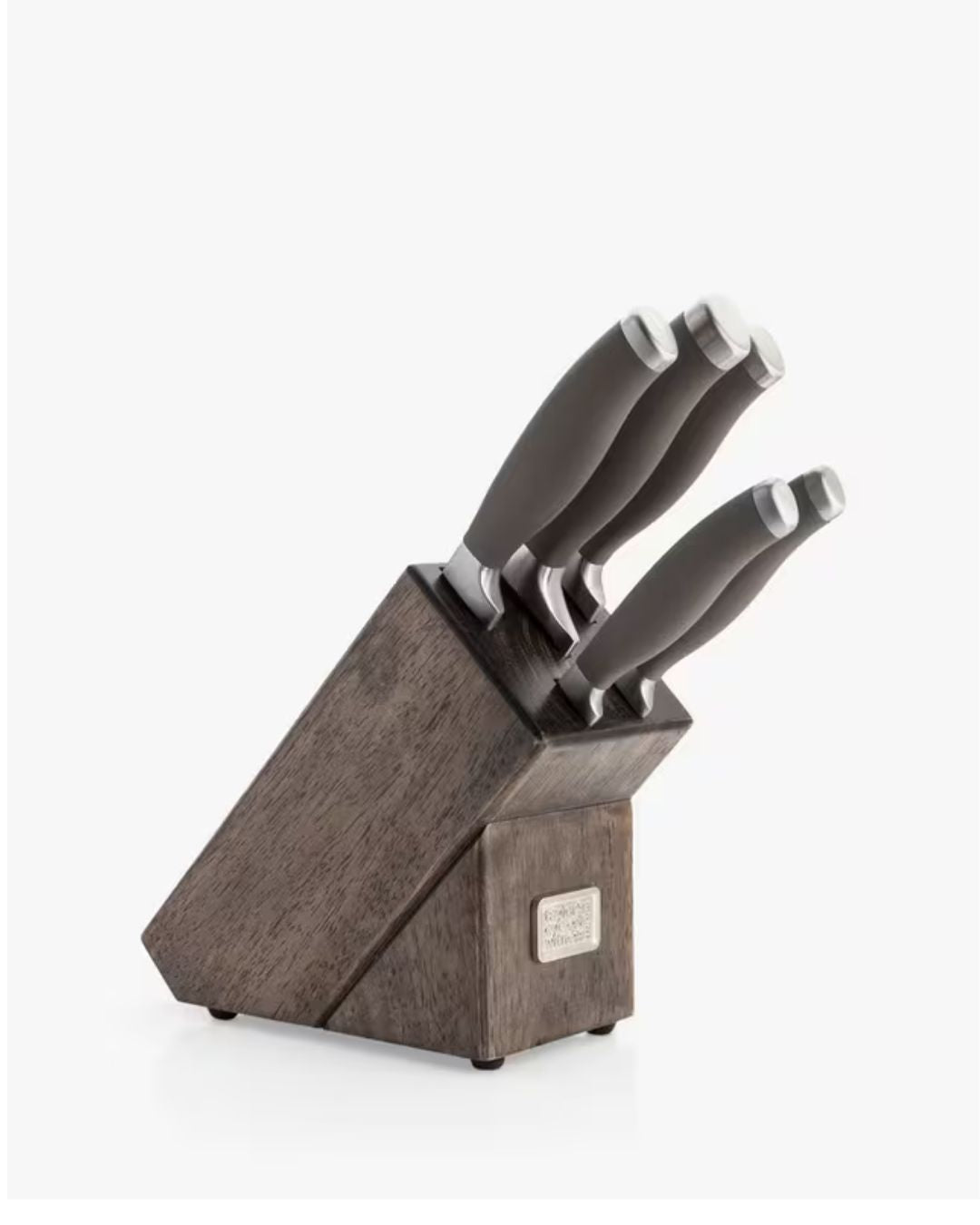 Taylor's Eye Witness Syracuse Ash Wood Filled Knife Block Set, 5 Piece