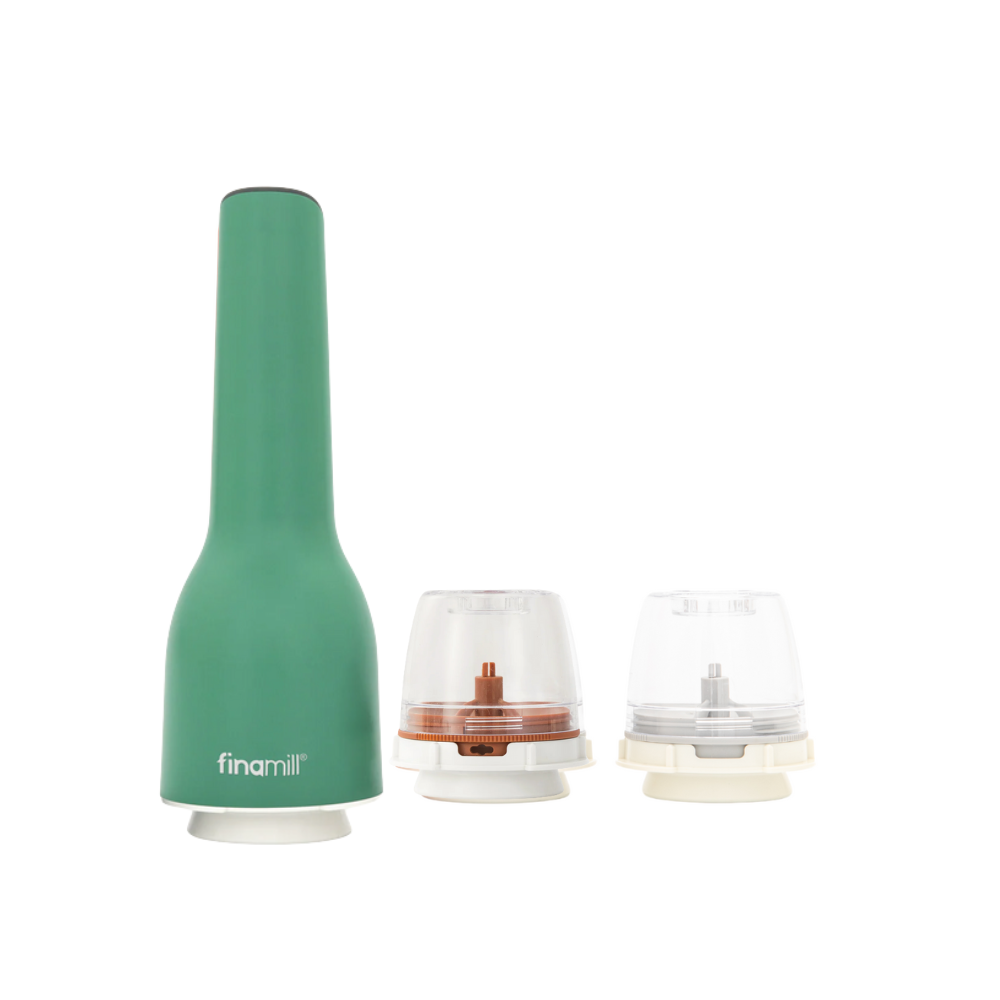 FinaMill One 3pc USB Spice Grinder Set - Sage Green
