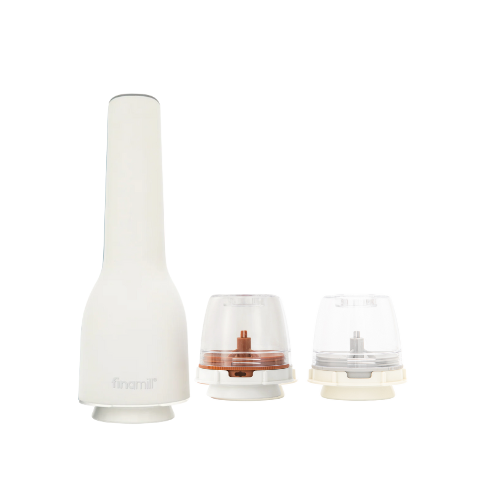 FinaMill One 3pc USB Spice Grinder Set - Soft Cream