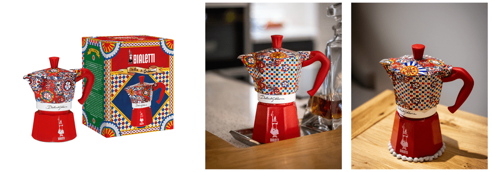 Bialetti Dolce & Gabbana Moka Express Coffee Maker (3 Cup) - Simmer and Slice