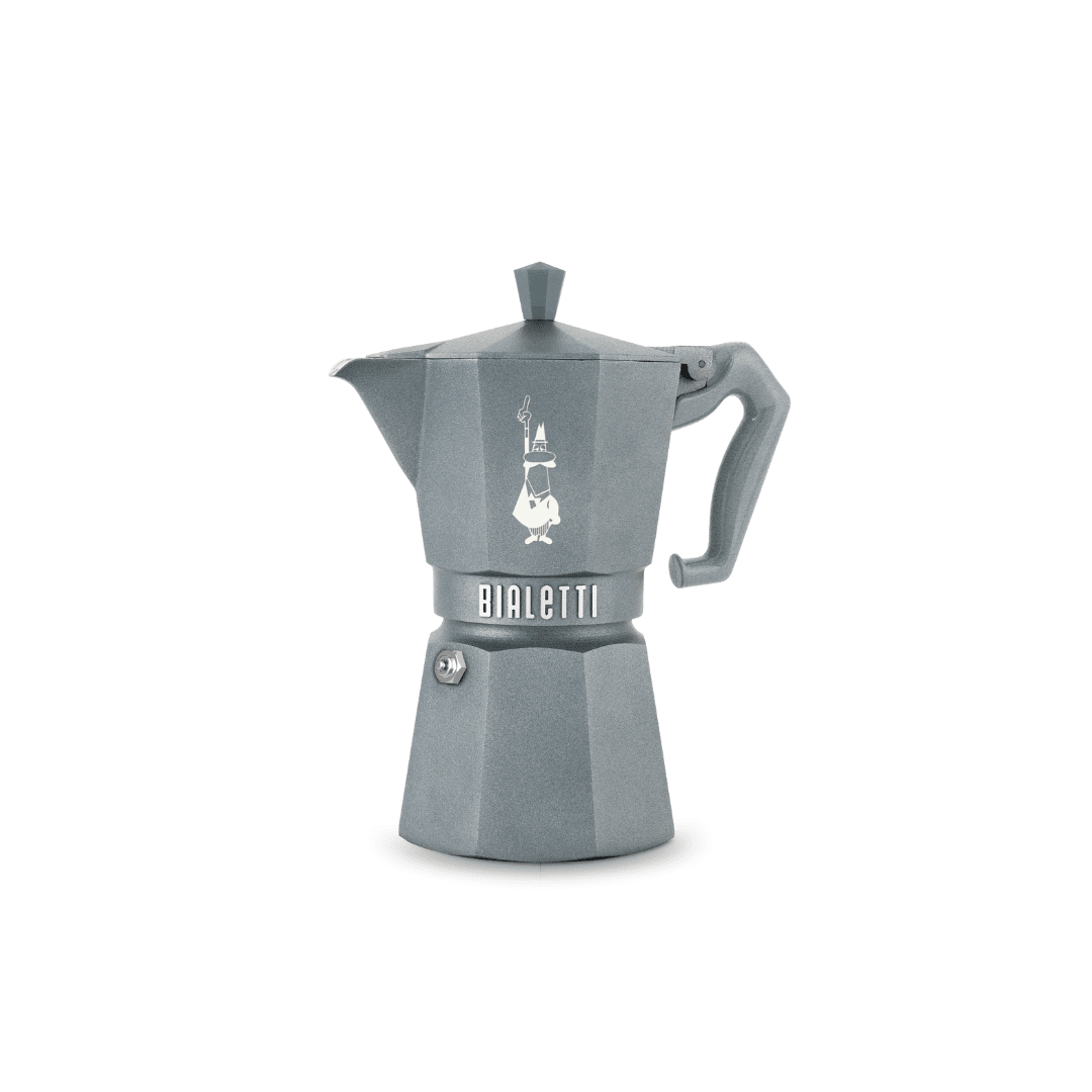 Bialetti Moka Exclusive Octagonal Induction Stovetop Coffee Maker: Grey / 6 Cup - Simmer and Slice