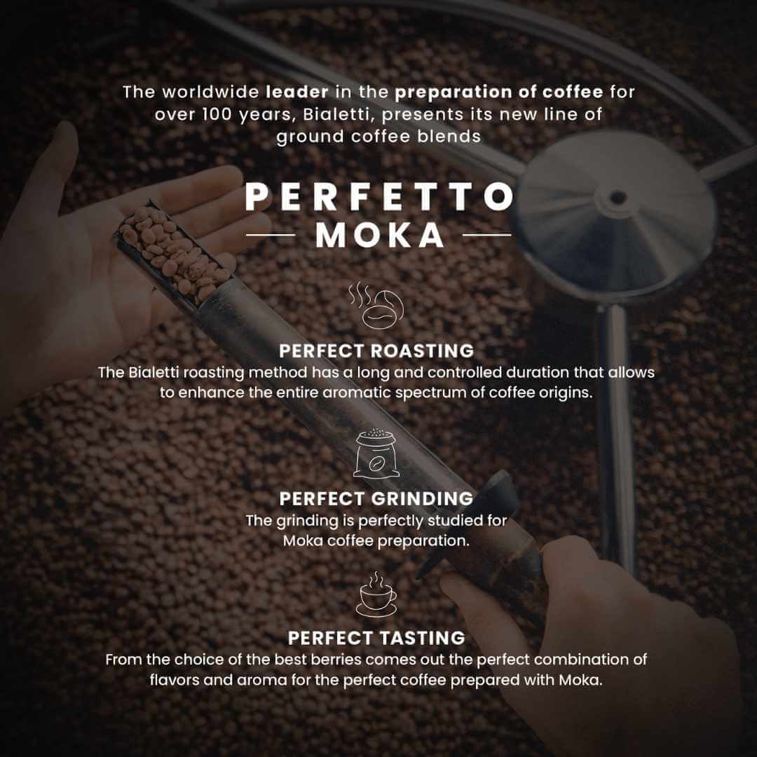 Bialetti - Perfetto Moka Ground Coffee: Decaf - Simmer and Slice