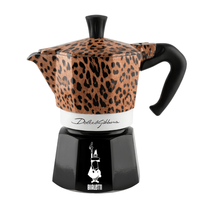 Bialetti x Dolce&Gabbana Leopardo Moka Express Stovetop Coffee Maker 3 Cup - Simmer and Slice