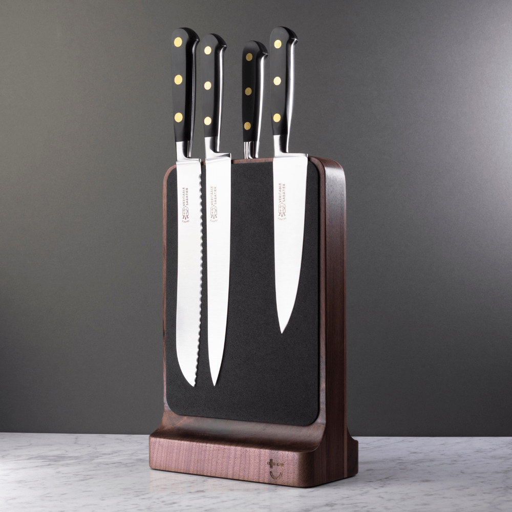 Bisbell Magnabloc Soft Touch Knife Block - Walnut - Simmer and Slice