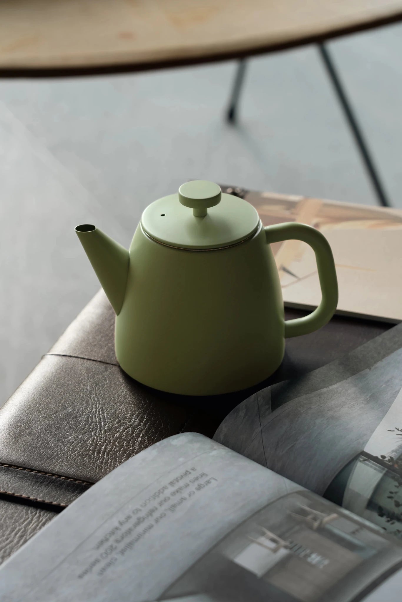 Cafe Ole Kelham Double Wall Teapot 600ml Green - Simmer and Slice