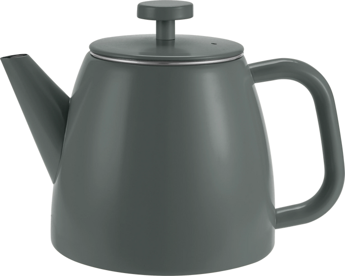 Cafe Ole Kelham Double Wall Teapot 600ml Grey - Simmer and Slice