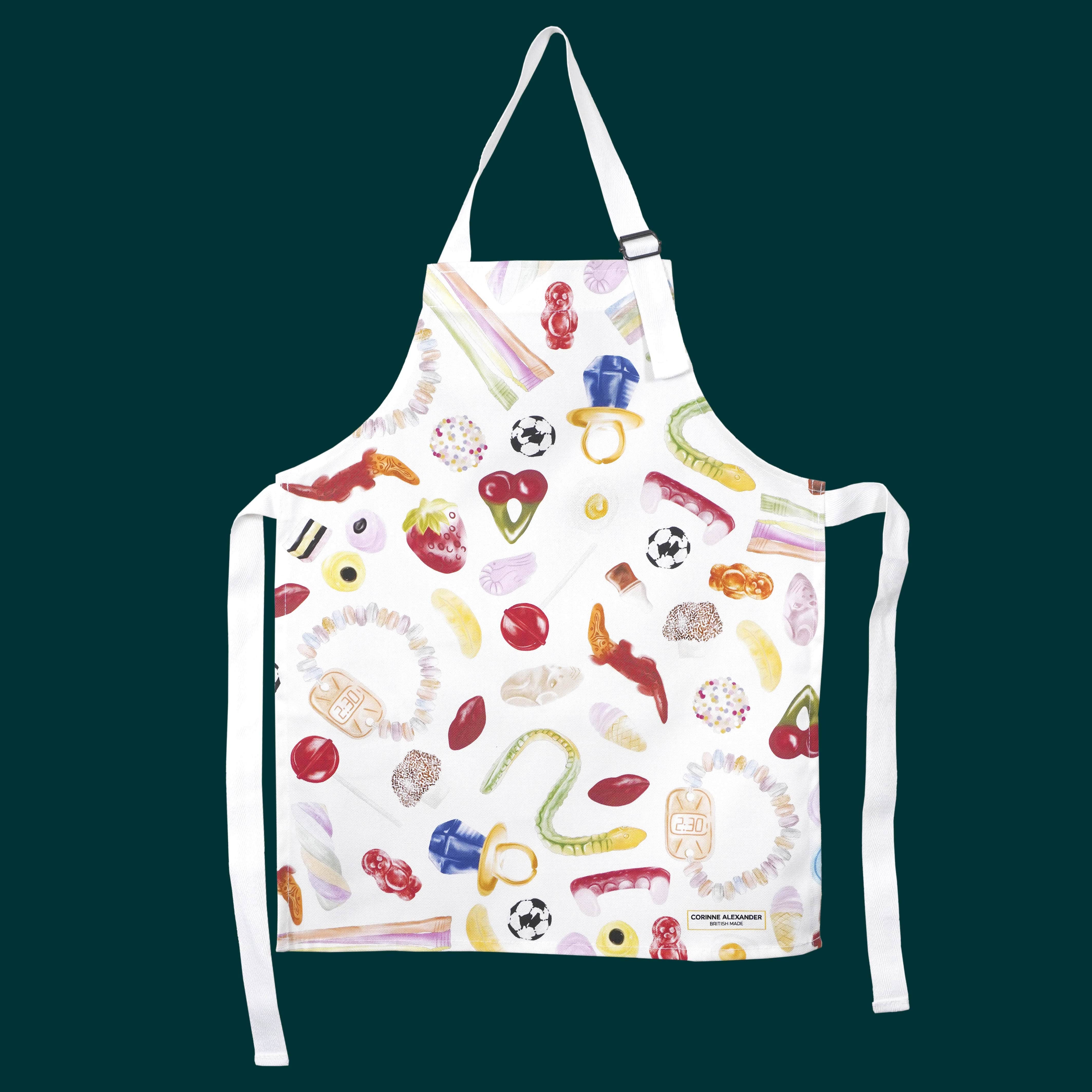 Children's Fun Pick & Mix Apron - British Made - 100% Cotton