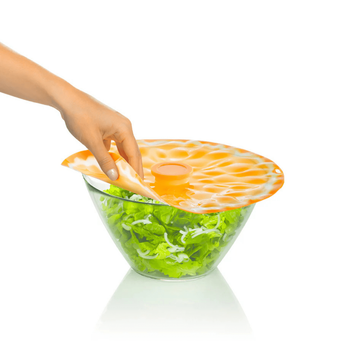Charles Viancin Orange Silicone Lid 28cm - Simmer and Slice