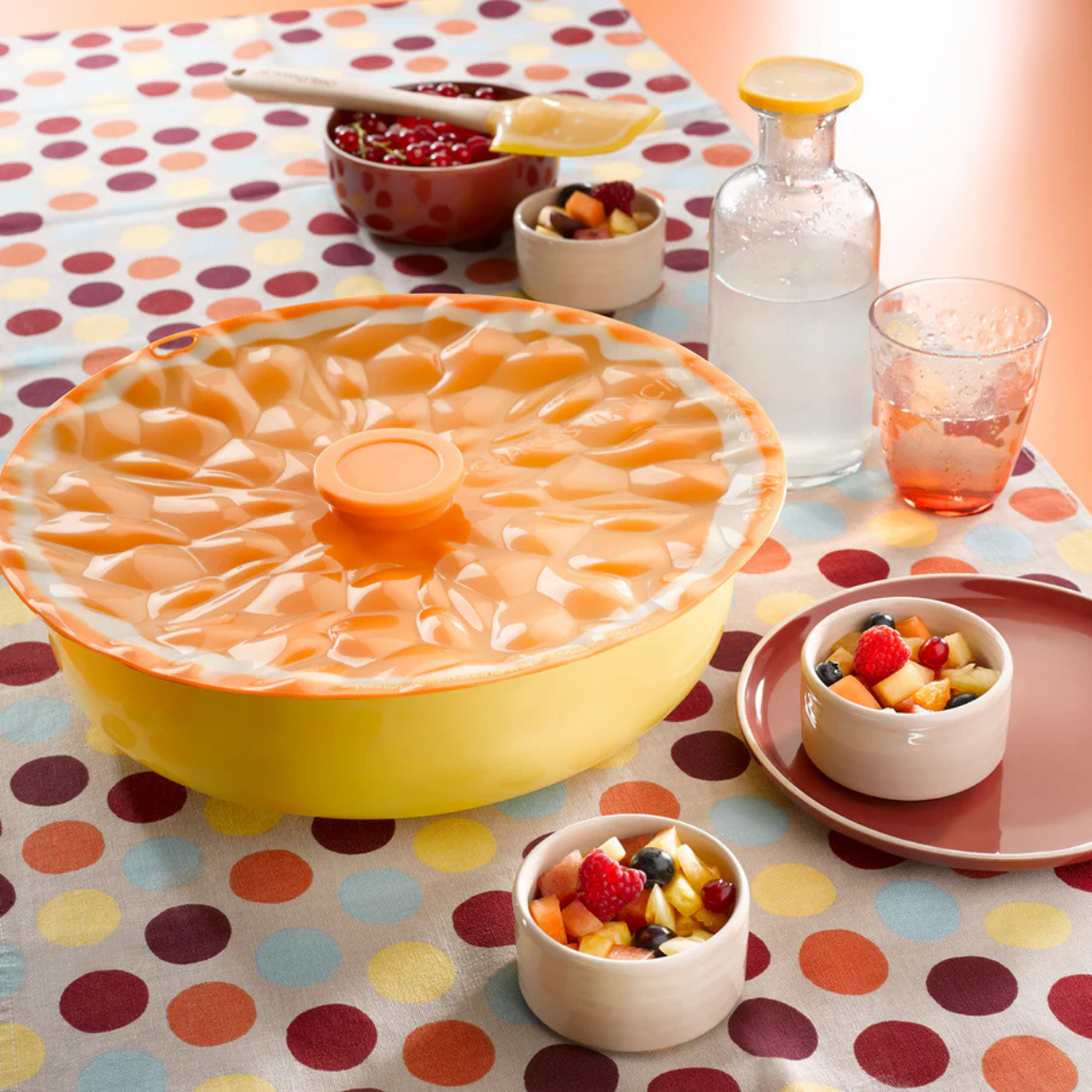 Charles Viancin Orange Silicone Lid 28cm - Simmer and Slice